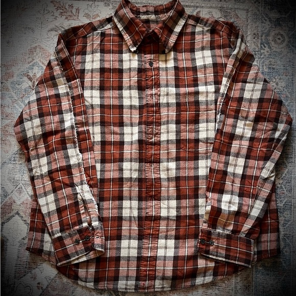 Upcycle-recycle Jim Morrison flannel shirt - Picture 2 of 4